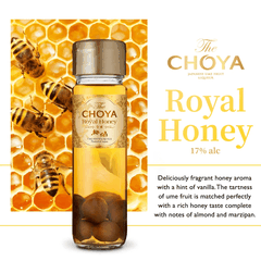 Rượu mơ mật ong cao cấp The Choya Royal Honey 700ml 17% - Hàng Nhật nội địa