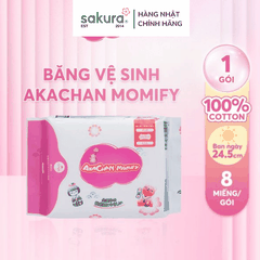 Băng vệ sinh Akachan Pharmacist ban ngày 24,5cm ( 8 miếng) - Hàng Nhật nội địa