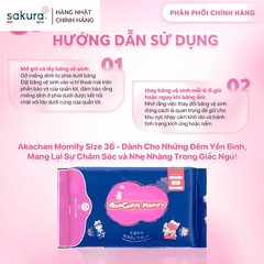 Băng vệ sinh Akachan Pharmacist ban đêm 36cm ( 3 miếng) - Hàng Nhật nội địa