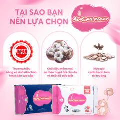 Băng vệ sinh Akachan Pharmacist ban đêm 36cm ( 3 miếng) - Hàng Nhật nội địa