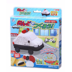 Bộ đồ chơi đất nặn bằng bột gạo "Mô hình xe cảnh sát" GINCHO- Hàng Nhật nội địa