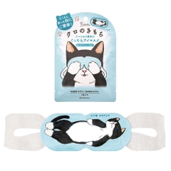 Miếng chườm ấm thư giãn cho mắt Neko no Kimochi (Kuro) - Hàng Nhật nội địa