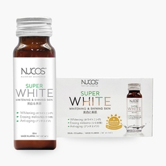 ( Sale 40%) Nước Uống Trắng Da Collagen Nucos Super White Nhật Bản Hộp 10 Lọ - Hàng Nhật nội địa