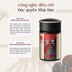 Viên uống Linh chi đen & đỏ cô đặc Menard Reishi 100 viên - Thượng phẩm linh chi cao cấp