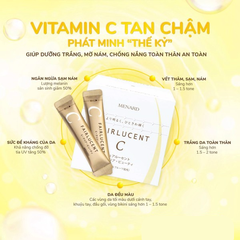 Bột Vitamin C Menard Fairlucent Dưỡng Trắng, Làm Mờ Nám, Chống Nắng Nội Sinh (60 gói)