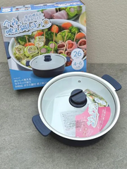 Nồi lẩu chống dính cao cấp 26cm IH Pearl Life (màu xanh) - Hàng Nhật nội địa