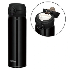 Bình nước giữ nhiệt Thermos 500ml (màu đen) - Hàng Nhật nội địa