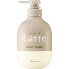 Chai dầu xả cho mẹ và bé Ma&Me Latte hương táo và hoa mẫu đơn 490ml - Hàng Nhật nội địa
