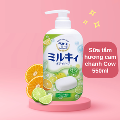 Sữa tắm sữa bò hương chanh 550ml - Hàng Nhật nội địa