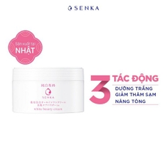 Kem dưỡng trắng nâng tông 3in1 Senka White Beaty Cream 100gr- Hàng Nhật nội địa