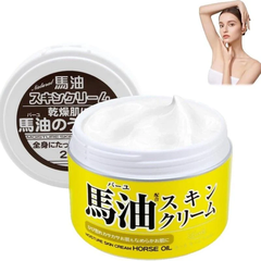 Kem dưỡng ẩm dầu ngựa Nhật Loshi Bayu Horse Oil 220g - Hàng Nhật nội địa