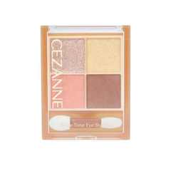 Phấn mắt 4 màu Cezanne Bitter Tone Eye Shadow 04 ( tone hồng be nâu) - Hàng Nhật nội địa