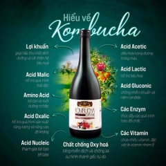 Nước Uống Kombucha Lên Men Detox Đẹp Da Yuwa 720ml - Hàng Nhật nội địa