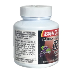 Viên Nhai Bổ Sung Kẽm Orihiro 180 Viên - Vị Nho (đã phân loại) - Hàng Nhật nội địa