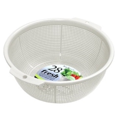 Rổ nhựa 28cm màu trắng