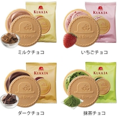 Bánh quy Kukkia 4 vị 12 chiếc AKAI BOUSHI - Hàng Nhật nội địa