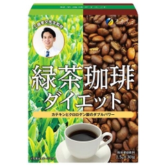 THỰC PHẨM BẢO VỆ SỨC KHỎE GREEN TEA & DIET COFFEE FINE JAPAN HỘP 30 THANH - Hàng Nhật nội địa