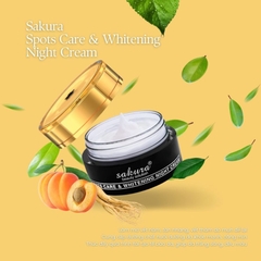 KEM DƯỠNG TRẮNG DA TRỊ NÁM CAO CẤP BAN ĐÊM SAKURA SPOT CARE & WHITENING NIGHT CREAM - Sản xuất tại Nhật Bản