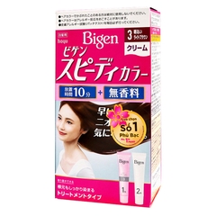 Thuốc nhuộm tóc phủ bạc nhanh 10p Nhật Bản Bigen Speedy Color Cream màu 3 (nâu sáng) - Hàng Nhật nội địa