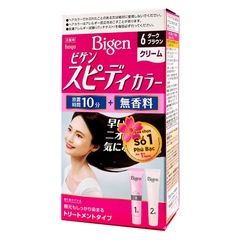 Thuốc nhuộm tóc phủ bạc nhanh 10p Nhật Bản Bigen Speedy Color Cream màu 6 (đen tự nhiên)