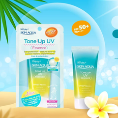 Kem chống nắng nâng tông Skin Aqua Tone Up SPF 50+ cho da dầu 80g  - Hàng Nhật nội địa