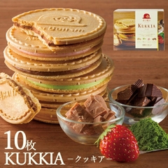 Bánh quy nhân kem Akai Boshi Kukia 4 vị, 250gr - Hàng Nhật nội địa