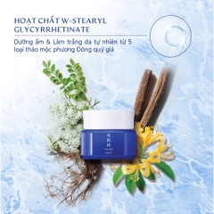 Kem đêm dưỡng ẩm và làm trắng da cao cấp Sekkisei Brightening Cream 40g - Hàng Nhật nội địa