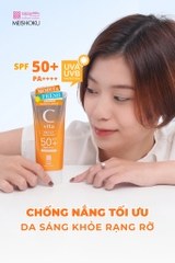 Kem chống nắng Meishoku C Vita Suncream 100g - Hàng Nhật nội địa