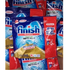 ( Big Sale) VIÊN RỬA BÁT FINISH NHẬT BẢN 150 VIÊN SIÊU SẠCH 99.9% - Hàng Nhật nội địa