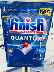 Viên rửa bát Finish Quantum Powerball All in One 64 viên ( hương tự nhiên)