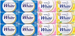 Combo 3 Xà phòng tắm Kao White Soap Nhật Bản 130g ( Hương Cam Chanh) - Hàng Nhật nội địa