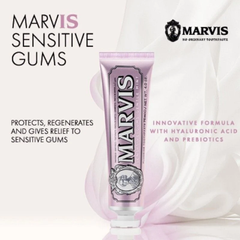 ( Ý) Kem Đánh Răng MARVIS Sensitive Gums Gentle Mint 75ml Màu Hồng (Răng Nhạy Cảm)