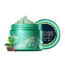 Mặt nạ đất sét HANAJIRUSHI VOLCANIC PACKING MUD 195g (GIẢM MỤN ĐẦU ĐEN, BÃ NHỜN) - Hàng Nhật nội địa