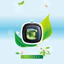 Set 2 lọ nước hoa ô tô hương trà xanh - Hàng Nhật nội địa