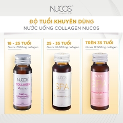 ( MUA 1 TẶNG 1) Nước Uống Collagen Hàm Lượng Cao Nucos SPA 9in1 10,000mg ( Hộp 10 Lọ) - Hàng Nhật chính hãng