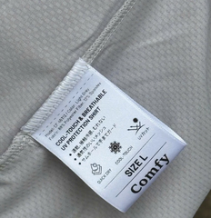 Áo chống nắng làm mát, chống UV Comfy  (size L- màu ghi) - Hàng Nhật nội địa