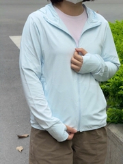 Áo chống nắng làm mát, chống UV Comfy  (size L- màu xanh nhạt) - Hàng Nhật nội địa