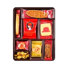 Bánh quy tổng hợp cao cấp Akai Bohshi hộp thiếc 175g - Hàng Nhật nội địa