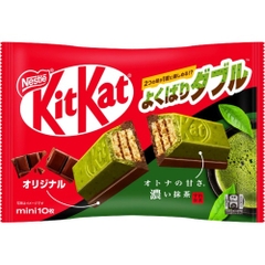 Bánh Kitkat Socola Nhật Bản mix Trà Xanh 116 g (11.6 gx10 cái) New 2025 - Hàng Nhật nội địa