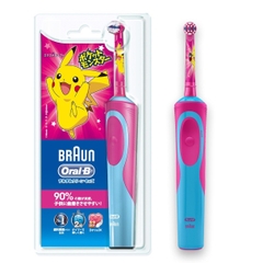 Bàn chải đánh răng điện Oral-B Sumizumi Kids Pokemon pink