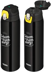 Bình Giữ Nhiệt Nóng Lạnh Thermos FJJ-1000WF Dung Tích 1lit ( Màu Đen Vàng) - Hàng Nhật nội địa