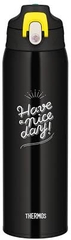 Bình Giữ Nhiệt Nóng Lạnh Thermos FJJ-1000WF Dung Tích 1lit ( Màu Đen Vàng) - Hàng Nhật nội địa