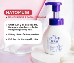 Bọt Rửa Mặt Hatomugi Ý Dĩ Dưỡng Ẩm, Trắng Da 160ml - Hàng Nhật nội địa