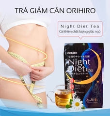 Trà giảm cân Night Diet Tea Orihiro 40 gói - Hàng Nhật nội địa - Hàng Nhật nội địa