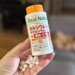 Viên dear natura bổ sung canxi và vitamin D 500mg Lọ 180 viên - Hàng Nhật nội địa