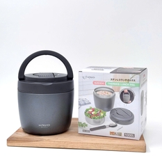 Cặp lồng giữ nhiệt Kaiyo 1000ml, màu ghi