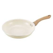 Chảo chống dính Ceramic Kakusee - size 22 cm dáng cạn, màu be - Hàng Nhật nội địa (Bị trùng)