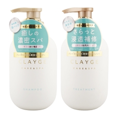Cặp dầu gội dầu xả Clayge SR đất sét khoáng tự nhiên cho tóc dầu 500ml/1 chai - Hàng Nhật nội địa