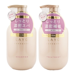 Cặp dầu gội dầu xả Clayge màu hồng hương hoa nhài 500ml/1 chai - Hàng Nhật nội địa