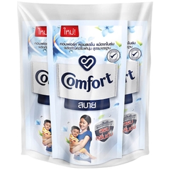 (Thái Lan) Set 3 Túi Nước Xả Vải Comfort 580ml x 3 Màu Trắng Hương Hoa Lài